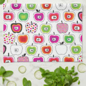 Cute retro-appelpatroon theedoek (Gevouwen)