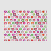 Cute retro-appelpatroon tissuepapier (Voorkant)