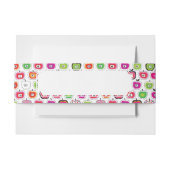 Cute retro-appelpatroon uitnodigingen wikkel (Voorkant Voorbeeld)