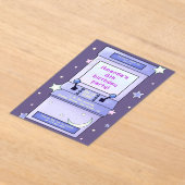 Cute Retro Arcade Game Kids Birthday Acryl Uitnodigingen (Laagn)