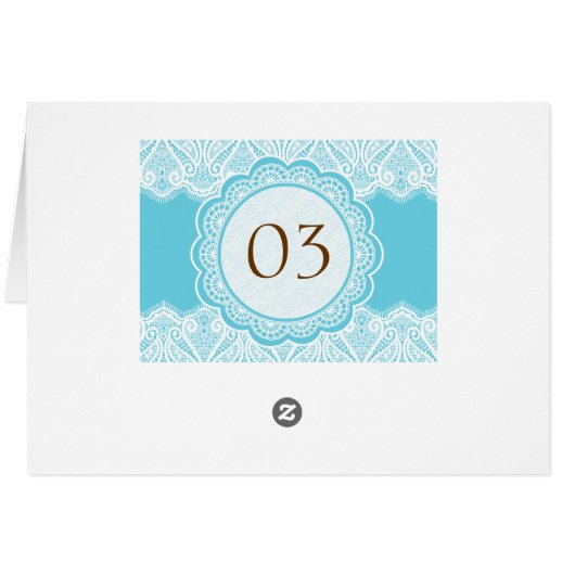 Cute Retro Birds & Flowers Table Number (Achterkant Horizontaal)