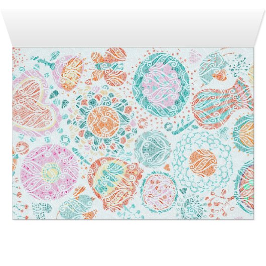 Cute Retro Birds & Flowers Table Number (Binnen Horizontaal (Onder))