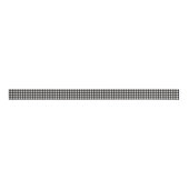 Cute Retro Black en White Gingham Pset Pattern Grosgrain Lint (Voorkant)