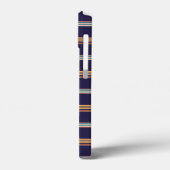 Cute retro blauwe strepen Case-Mate iPhone case (Achterkant / Links)
