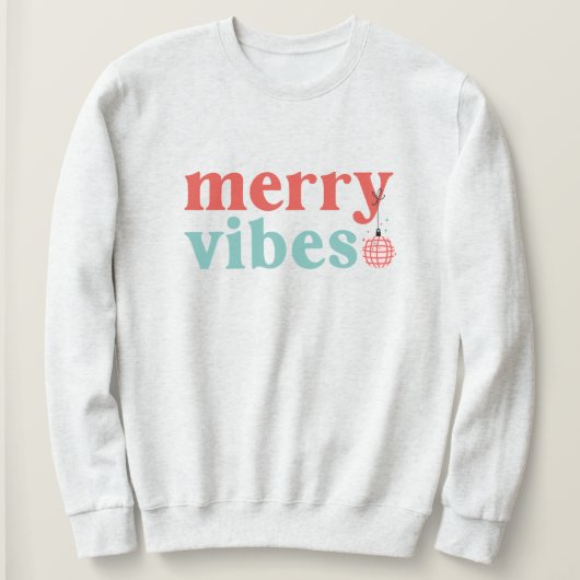 Cute Retro Blijde Kerst Trui (Design voorkant)