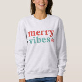 Cute Retro Blijde Kerst Trui (Voorkant)