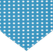 Cute Retro Blue White Polka Dot Pattern Tafelkleed (Gekanteld)