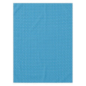 Cute Retro Blue White Polka Dot Pattern Tafelkleed (Voorkant)