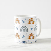 Cute Retro Boho Celestial Pattern Personalized Koffiemok (Voorkant rechts)