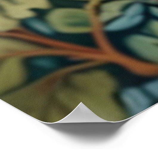 Cute retro boho Sloth Hang in there Poster (Hoek)