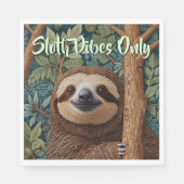 Cute retro boho Sloth Hang in there sloth vibes  Servet (Voorkant)