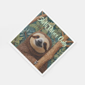 Cute retro boho Sloth Hang in there sloth vibes Servet (Hoek)