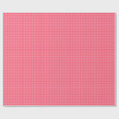 Cute Retro Bright Red Gingham Pset Patroon Cadeaupapier (Vlak)