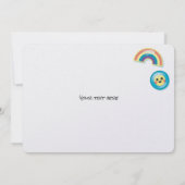 Cute retro cassette-uitnodiging kaart (Achterkant)