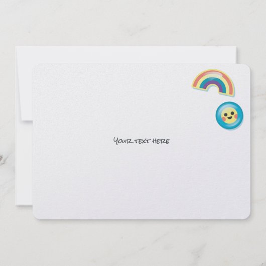 Cute retro cassette-uitnodiging kaart (Achterkant)