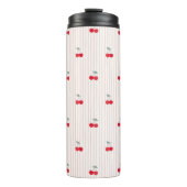 Cute Retro Cherry Pattern Sweetheart Glaze Thermosbeker (Voorkant)