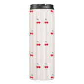 Cute Retro Cherry Pattern Sweetheart Glaze Thermosbeker (Achterkant)