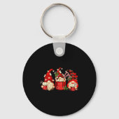 Cute Retro Chocolate Hot Cocoa Mug Funny Gnomes Ch Sleutelhanger (Voorkant)