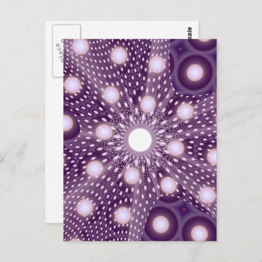 Cute Retro Circles Polar Abstracte Art Briefkaart (Voorkant / Achterkant)