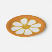 Cute Retro Daisy Flower Happy Birthday Papieren Bordje (Gekanteld)