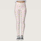 Cute Retro Daisy Pattern-Leggings Leggings (Voorkant)