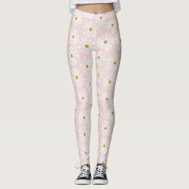 Cute Retro Daisy Pattern-Leggings Leggings