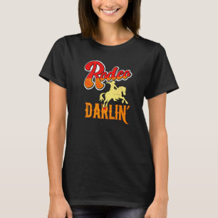 Cute Retro Distress Rodeo Darlin' Horse & Bull G T-shirt