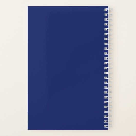 Cute Retro Doodle Flower Pattern Girly Floral Notitieboek (Achterkant)