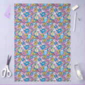 Cute Retro Doodle Hearts Love Artistic Pattern  Tissuepapier (Craft)