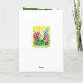 Cute retro Easter chick add message Feestdagen Kaart (Achterkant)