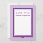 Cute retro Easter chick add message Feestdagenkaart (Achterkant)