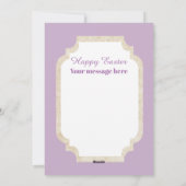 Cute retro Easter chick toevoegen berichtkaart Feestdagenkaart (Achterkant)