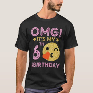 Cute  Retro Emotion Face OMG Het is mijn 6e Bi T-shirt