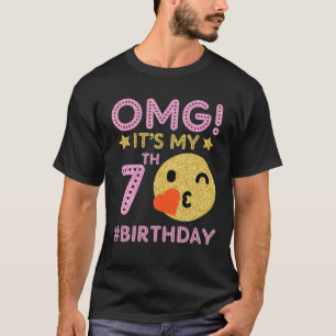 Cute  Retro Emotion Face OMG Het is mijn 7e Bi T-shirt