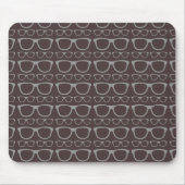 Cute Retro Eyeglass Hipster Muismat (Voorkant)