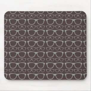 Cute Retro Eyeglass Hipster Muismat