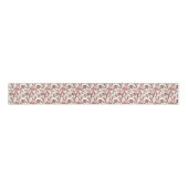 Cute Retro Festive Candy Cane Lollipops Pattern Grosgrain Lint (Voorkant)