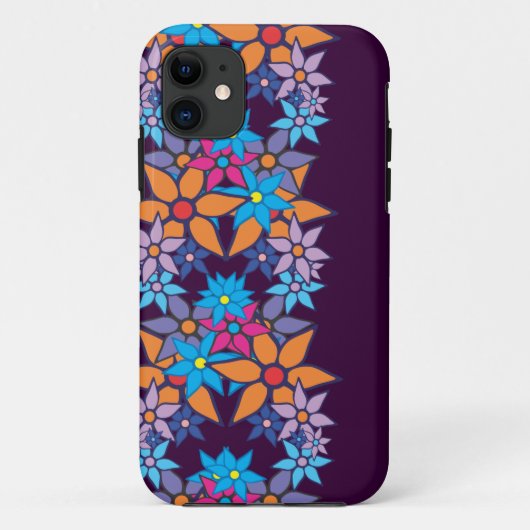 Cute Retro Floral Pattern #2 Case-Mate iPhone Case (Achterkant)