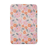 Cute Retro Floral Pattern Badmat (Voorkant Verticaal)