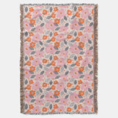 Cute Retro Floral Pattern Deken (Voorkant Verticaal)