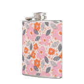 Cute Retro Floral Pattern Heupfles (Links)