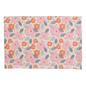 Cute Retro Floral Pattern Kussensloop (Voorkant-Links)