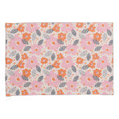 Cute Retro Floral Pattern Kussensloop (Voorkant-Rechts)