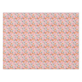 Cute Retro Floral Pattern Tafelkleed (Voorkant (Horizontaal))