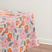 Cute Retro Floral Pattern Tafelkleed (Voorbeeld)