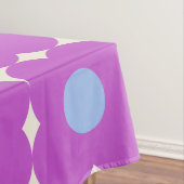 Cute Retro Flower Pattern Paars Mid Mod Tafelkleed (Voorbeeld)