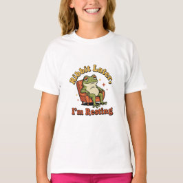 Cute Retro Frog Girls Graphic T-Shirt