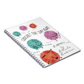 Cute retro garens haakwerk notebook notitieboek (Rechterzijde)