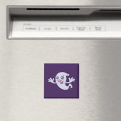 Cute Retro Ghost Magneet (Insitu (Vaatwasser))