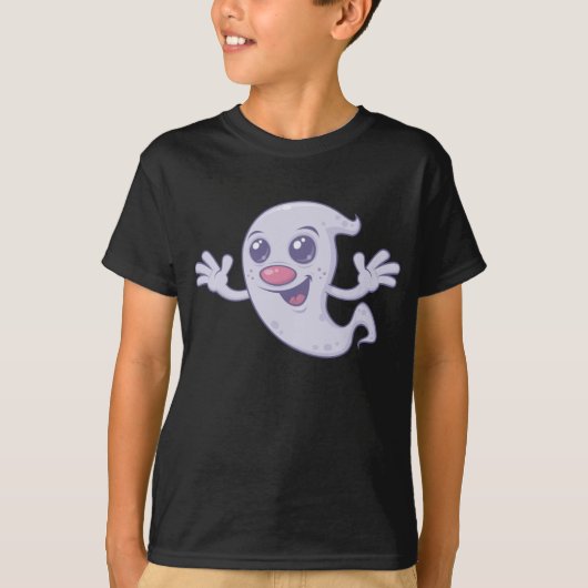 Cute Retro Ghost T-shirt (Voorkant)